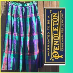 Vintage Pendleton Wool Skirt